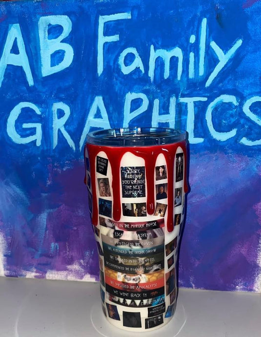 ABFamily Graphics Tumbler Cup American Horror Story Tumbler