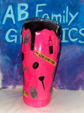 Load image into Gallery viewer, ABFamily Graphics Makeup &amp; Crime Tumbler
