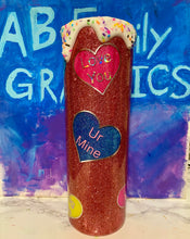 Load image into Gallery viewer, ABFamily Graphics Valentines Heart Tumbler
