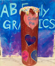 Load image into Gallery viewer, ABFamily Graphics Valentines Heart Tumbler
