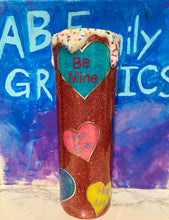 Load image into Gallery viewer, ABFamily Graphics Valentines Heart Tumbler
